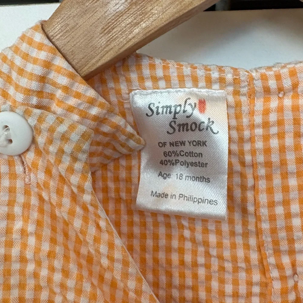 Simply Smock Red Truck Seersucker Romper‎ Size 18 Months